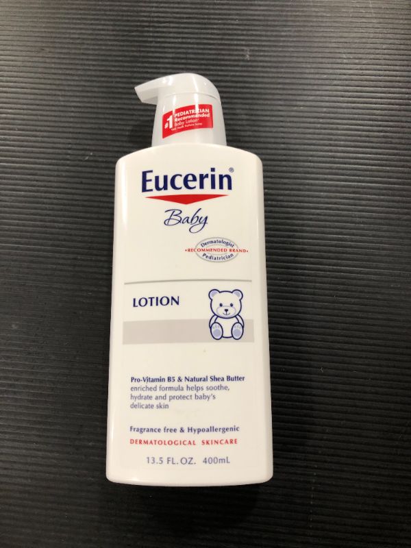 Photo 2 of Eucerin Baby Body Lotion, Unscented Baby Lotion, 13.5 Fl Oz Pump Bottle
