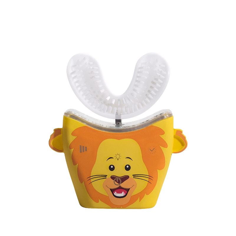 Photo 1 of AutoBrush Pro Kids U-Shaped Electric Toothbrush - Whole Mouth Toothbrush for Toddlers with Timer & Music - Make Brushing Fun & Establish Healthy Oral Care Habits (Single-Sided, Lion, Ages 9-12)
