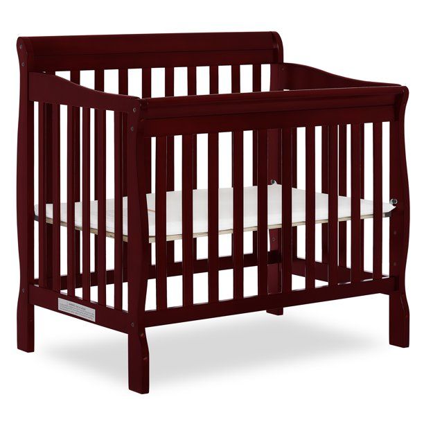 Photo 1 of Dream On Me Aden 4-in-1 Convertible Mini Crib, Cherry
