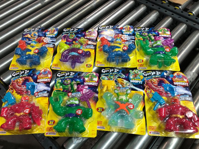 Photo 1 of 8 PACK Heroes of Goo Jit Zu Galaxy Blast Hero Pack - BLASTER 
