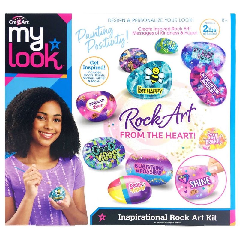Photo 1 of 4 PACK My Look Inspirational Rock Art Kit by Cra-Z-Art

