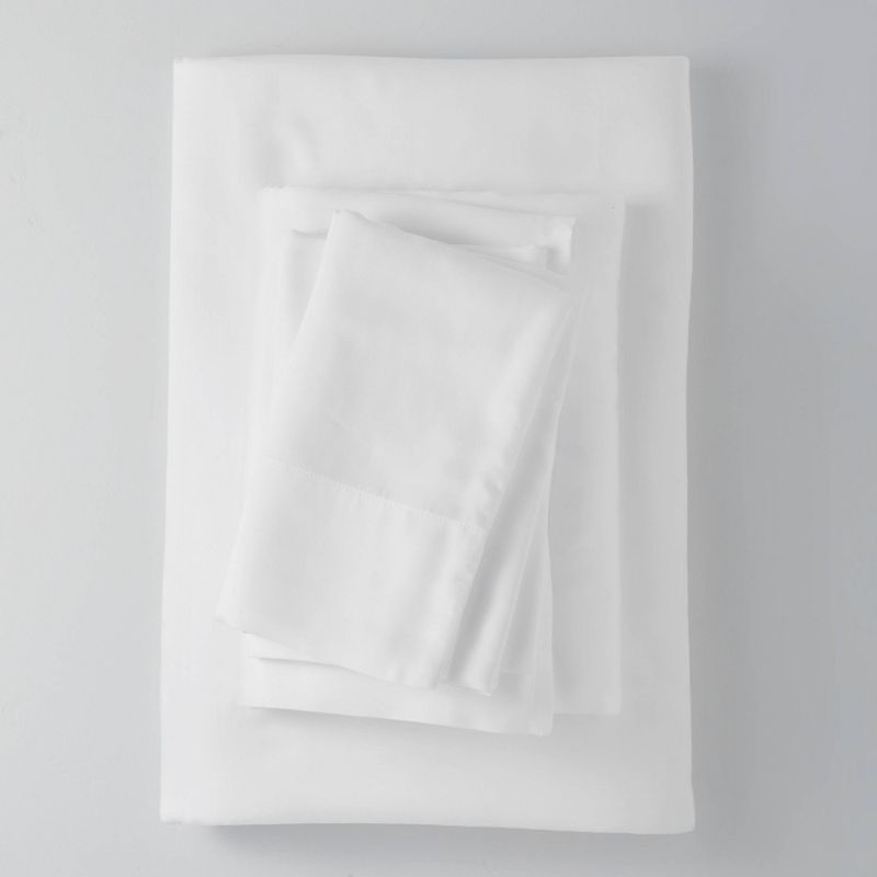 Photo 1 of 400 Thread Count Washed Lyocell Solid Sheet Set - Casaluna™ SIZE QUEEN

