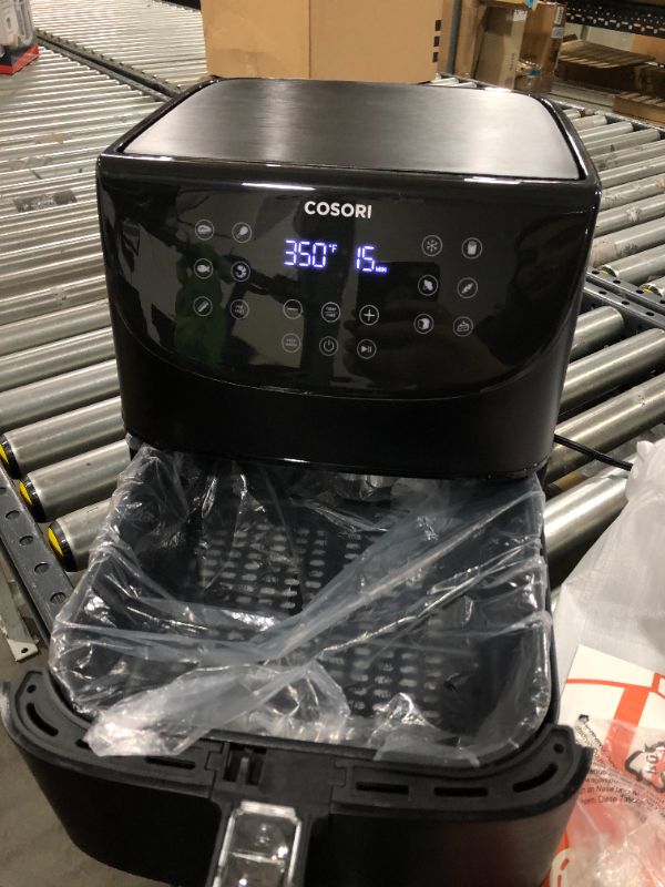 Photo 3 of COSORI Air Fryer Oven Combo 5.8QT Max Xl Large Cooker (Cookbook with 100 Recipes), One-Touch Screen with 11 Precise Presets and Shake Reminder, Nonstick and Dishwasher-Safe Square Design Basket, Black
