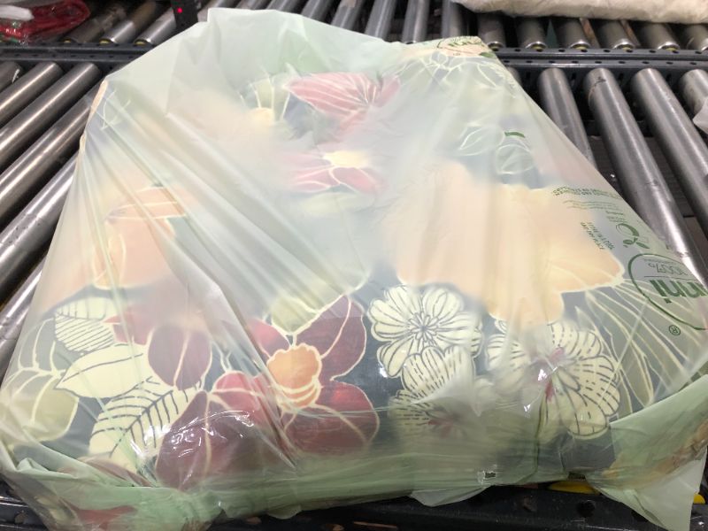 Photo 3 of Aloha Floral Black Outdoor Seat Cushion - Kensington Garden