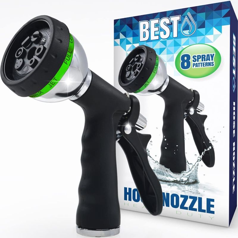 Photo 1 of BEST Garden Hose Nozzle (HIGH Pressure Technology) - 8 Way Spray Patterns