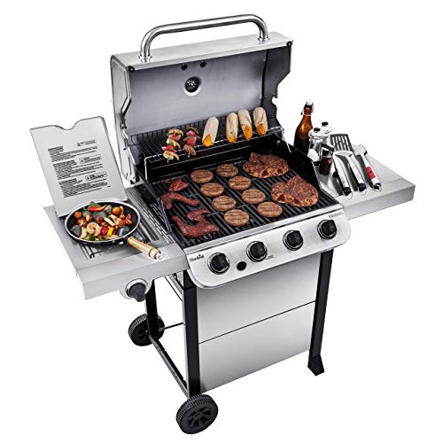 Photo 5 of Char-Broil 463377319 Performance 4-Burner Cart Style Liquid Propane Gas Grill, Stainless Steel
