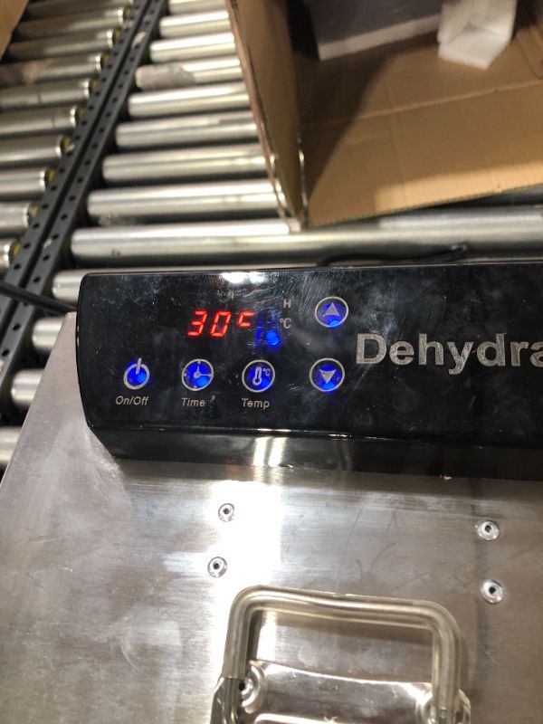 Photo 4 of Barcode for Food Dehydrators, LT-82 Stainless Steel 8 Tray Commercial Food and Fruit Dehydrator Adjustable Timer and Temperature Control Meat Fruit Vegetables Beef Jerky Maker 400W 110V