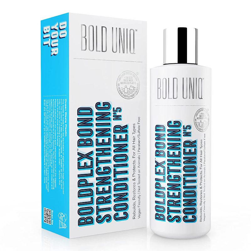 Photo 1 of BoldPlex 5 Bond Strengthening Protein Conditioner for Dry Damaged hair - Hydrating Formula for Curly, Dry, Colored, Frizzy, Broken or Bleached Hair Types. Cruelty-free & Vegan