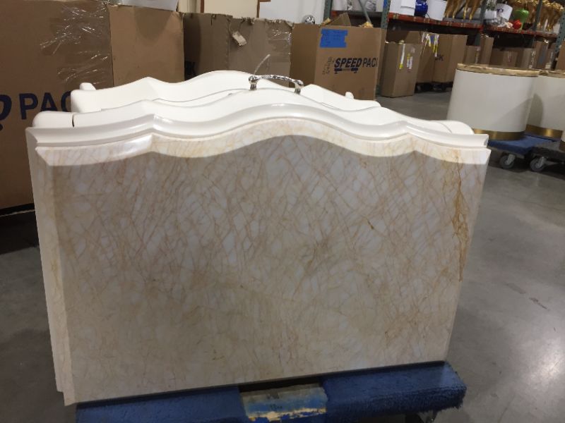Photo 5 of FAUX MARBLE TOP 2 DRAWER MARBLE TOP DRESSER 30L X 22W X 32H