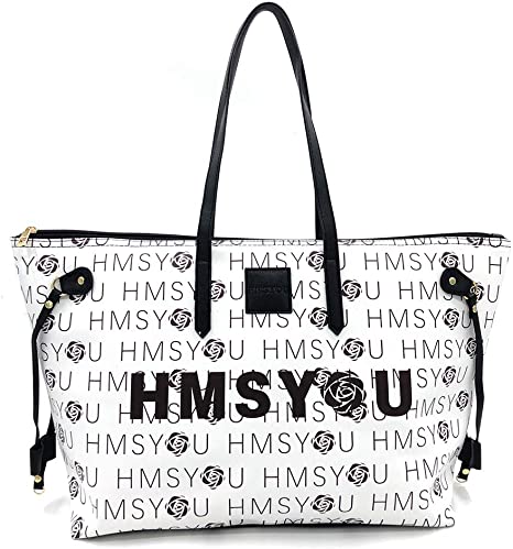 Photo 1 of HMSYOU Large Tote Bag, Best Tote Bag for Women. Large Capacity Laptop Tote Ideal for Travel, Airplane, Office & Diaper - Advanced Faux Leather Excellent Waterproof Ability.(Letter)
