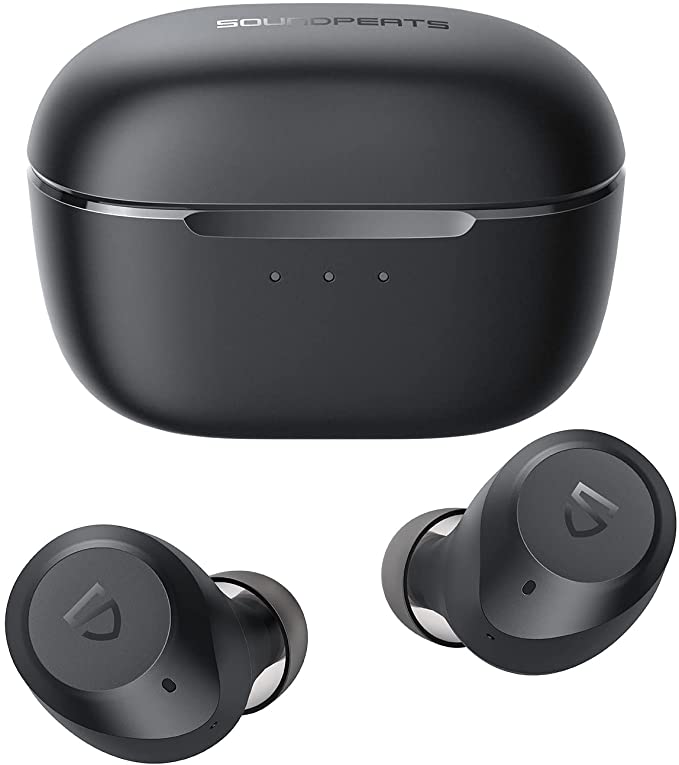 Photo 1 of SoundPEATS T2 Wireless Earbuds Hybrid Active Noise Canceling Bluetooth 5.1 Headphones in-Ear ANC Wireless Earphones with Transparency Mode, Touch Control, Total 30 Hours, USB-C Charge, Stereo Sound
