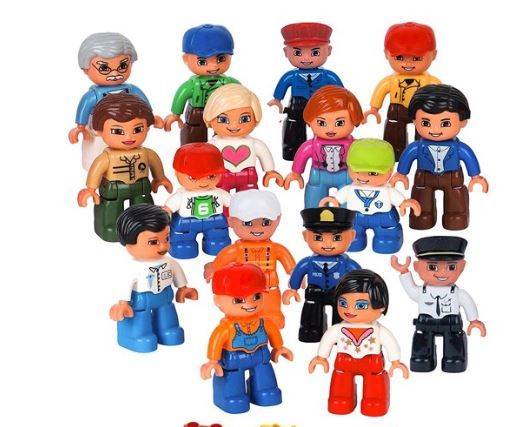 Photo 1 of COMMUNITY FIGURES SET DUPLO COMPATIBLE(16 PCS)
