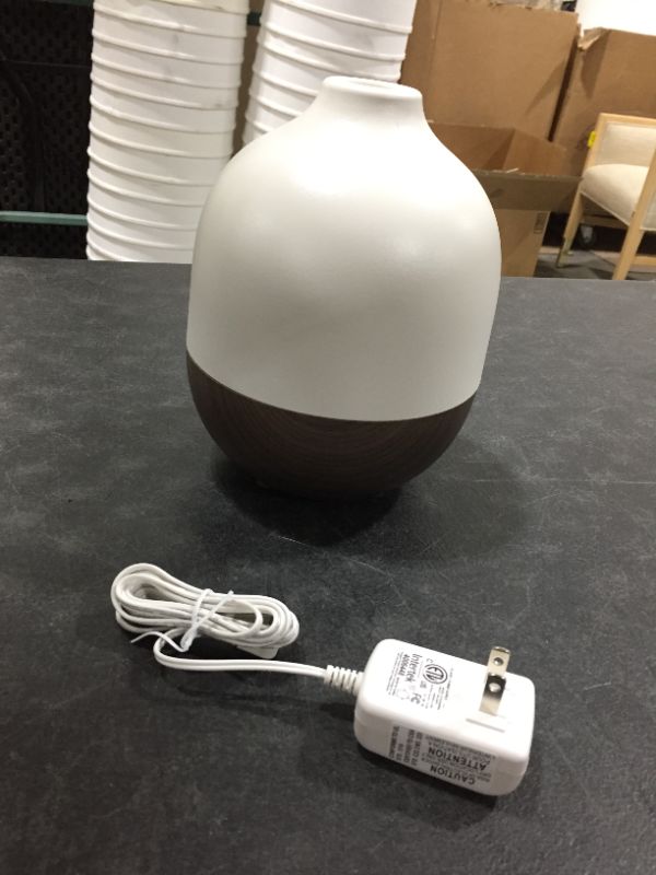 Photo 2 of 300ml Woodgrain Oil Diffuser White/Brown - Project 62™

