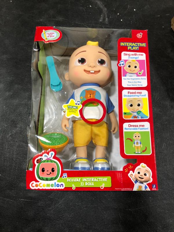 Photo 2 of CoComelon Official Deluxe Interactive JJ Doll with Sounds