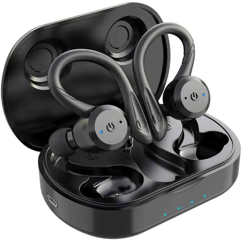 Photo 1 of Sport in-Ear TWS Headphone APEKX True Wireless Bluetooth 5.1 Sports Earphones, IPX7 Waterproof Stereo Sound, Built-in Mic Headset for Sports Gym Workouts (Black)
