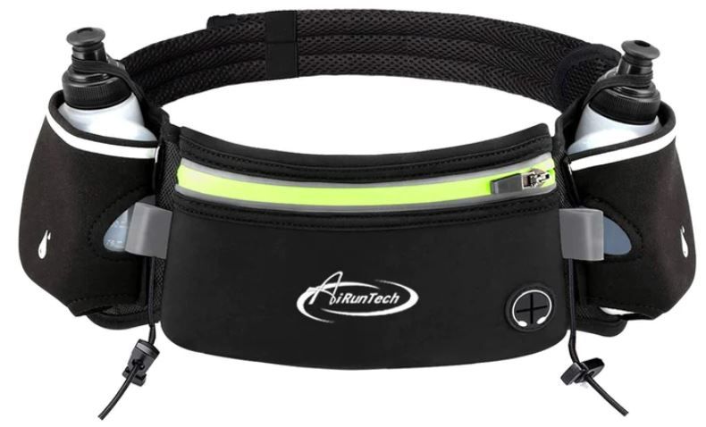 Photo 1 of AIRUNTECH UPGRADED NO BOUNCE RUNNING HYDRATION BELT + 2 BPA FREE WATER BOTTLES 
