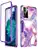 Photo 1 of GOLINK Bling Chrome Marble Full Body Shockproof Protective Case for Samsung Galaxy S20 FE 5G (2020 Release), Slim Stylish Bumper Case Without Built-in Screen Protector-Purple
