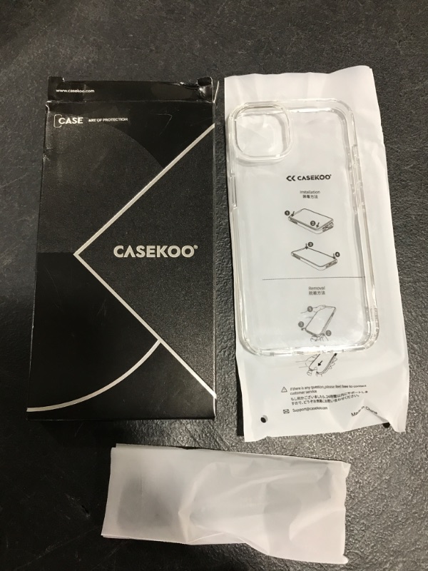 Photo 2 of CASEKOO Crystal Clear Designed for iPhone 13 Pro Case. OPEN BOX. PRIOR USE.