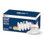 Photo 1 of 4 in. CEC T20 New Construction or Remodel White Dimmable LED Recessed Trim Adjustable Color Changing Technology (4-Pack)
