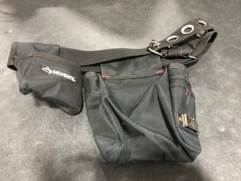 Photo 1 of 2-Bag 18 -Pocket Black Framer's Suspension Rig Work Tool Belt. DOES NOT INCLUDE SUSPENDERS. PRIOR USE.
