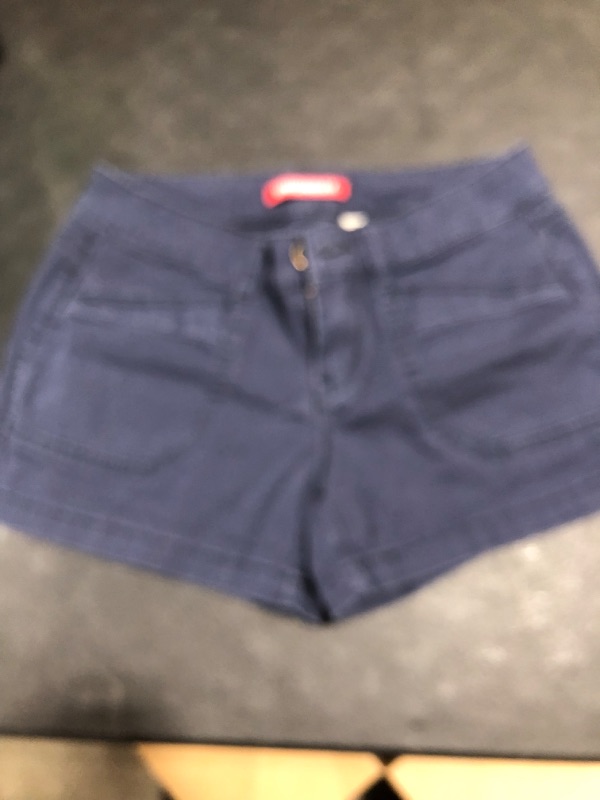 Photo 1 of GIRLS BLUE SHORTS 
SIZE 5