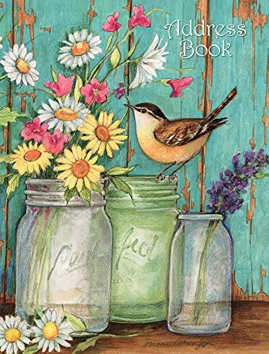 Photo 1 of Lang Flower Jars Address Book by Susan Winget, 7.56"x8.5" (1013239)
