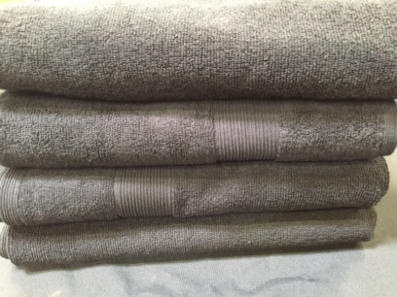 Photo 2 of 4 PIECE DRY TOWEL SET ( Rough Texture)
-BLACK