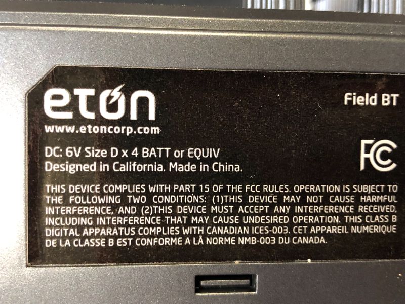 Photo 4 of Eton Elite Field AM/FM/Shortwave Desktop Radio 