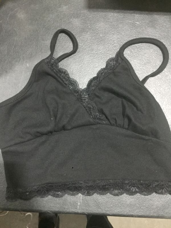 Photo 1 of WOMENS BLACK BRALETTE
SIZE XS