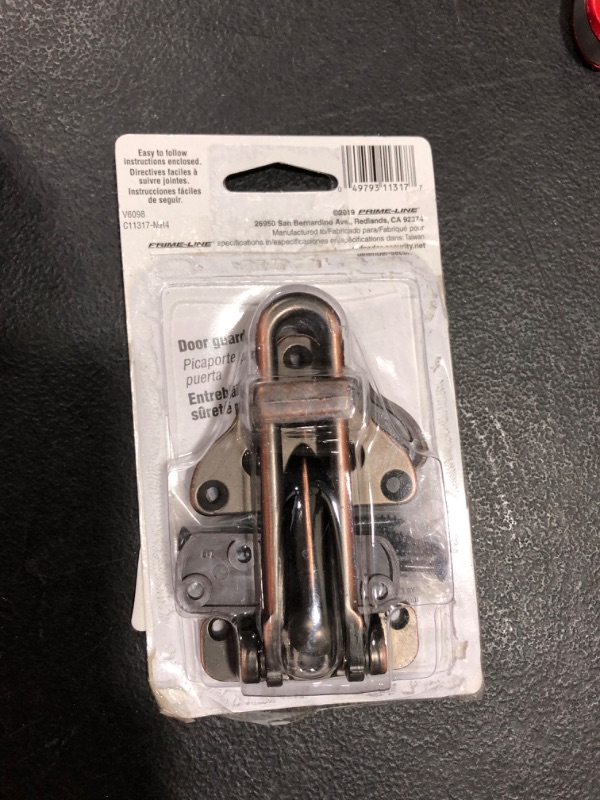 Photo 1 of 3-7/8 in. Hinged Bar Lock, High Security Door Guard, Diecast Zinc Construction