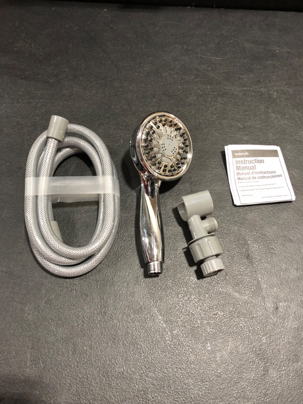 Photo 1 of 5-Spray 3.5 in. Single Wall Mount 1.8 GPM Handheld Shower Head in Chrome
