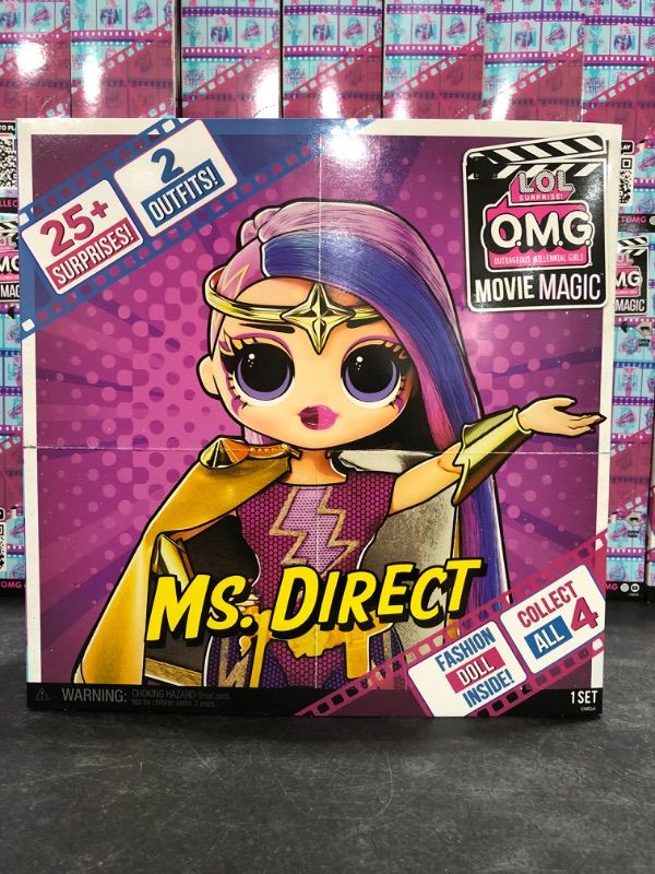 Photo 2 of L.O.L. Surprise! O.M.G. Movie Magic Ms. Direct Fashion Doll with 25 Surprises & 2 Outfits