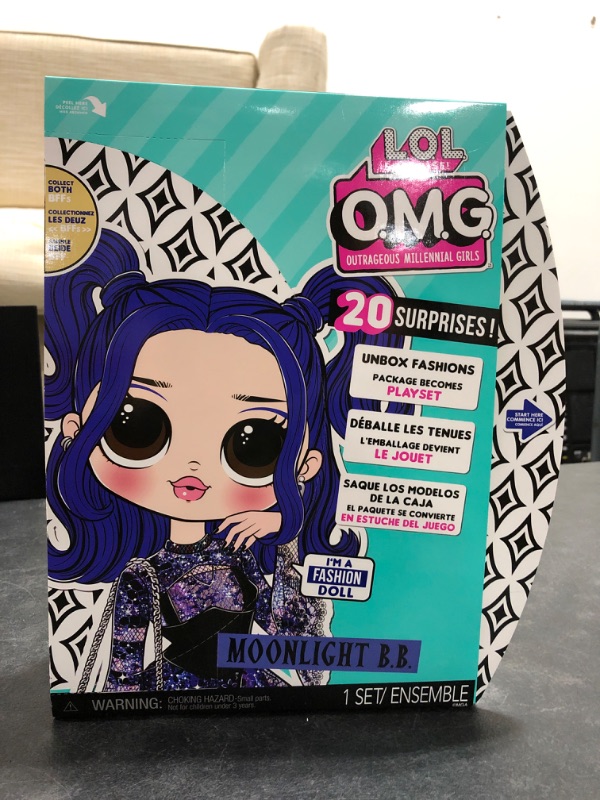 Photo 2 of L.O.L. Surprise! O.M.G. Moonlight B.B. Fashion Doll with 20 Surprises

