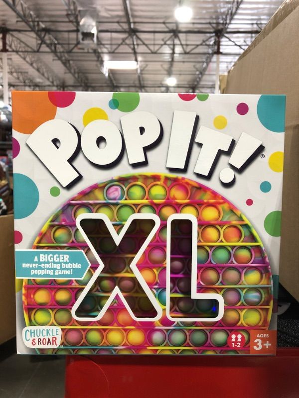 Photo 2 of Chuckle & Roar Pop It! XL The Jumbo Never-Ending Bubble Popping Fidget and Sensory Game - Tie Dye

