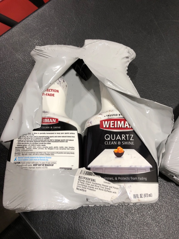 Photo 2 of (2 Pack) Weiman Quartz Countertop Cleaner and Polish Clean and Shine Your Quartz Countertops Islands and Stone Surfaces with Ultra Violet Protection
