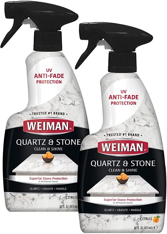 Photo 1 of (2 Pack) Weiman Quartz Countertop Cleaner and Polish Clean and Shine Your Quartz Countertops Islands and Stone Surfaces with Ultra Violet Protection
