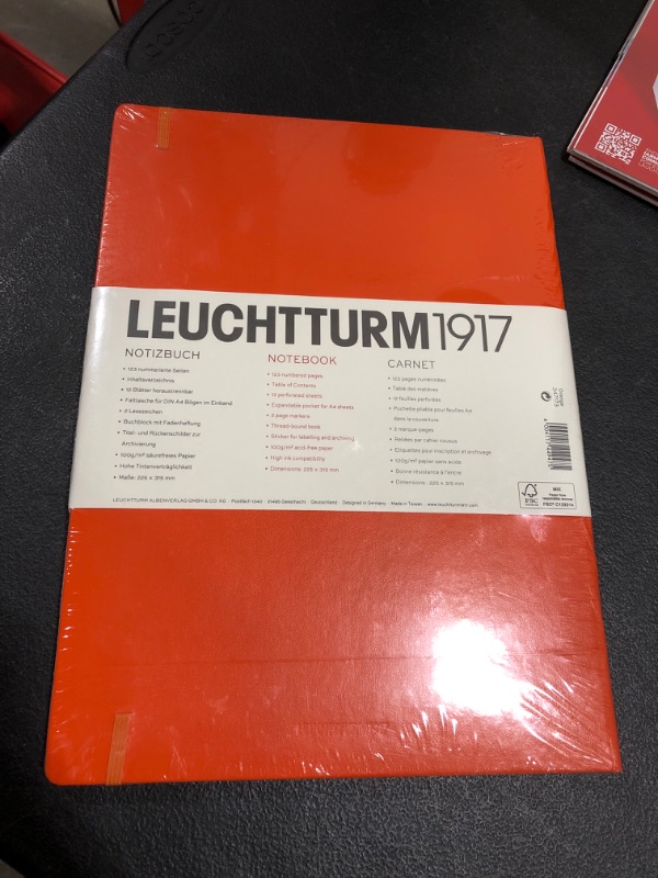 Photo 2 of Leuchtturm1917 Classic Large Hardcover Notebook Dotted Orange
