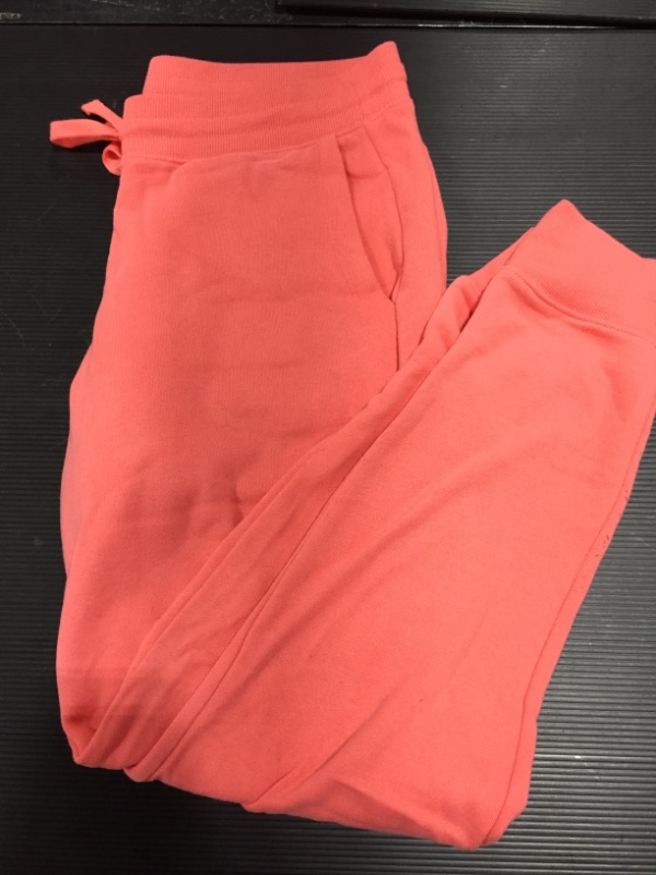 Photo 2 of Amazon Essentials Women's French Terry Fleece Jogger Sweatpant / coral Pink / Size Small
