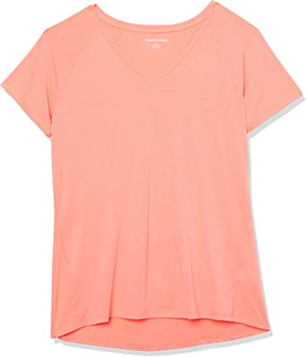 Photo 1 of Amazon Essentials Women's Studio Relaxed-Fit Short-Sleeve Lightweight V-Neck T-Shirt