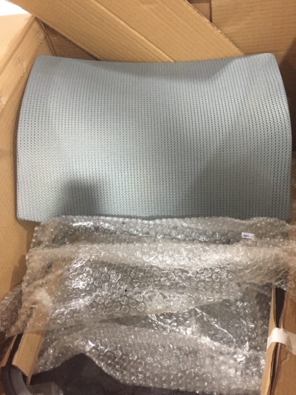 Photo 2 of  CLATINA Home Office Desk Chair No Wheels,Ergonomic Mesh Mid Back, Grey, 1 Chair 