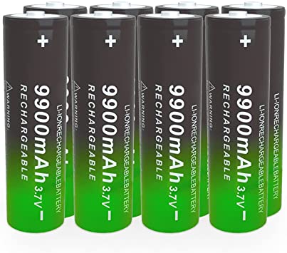 Photo 1 of 3.7V 9900mAh High Performance Rechargeable Batteries (8 Pack)
