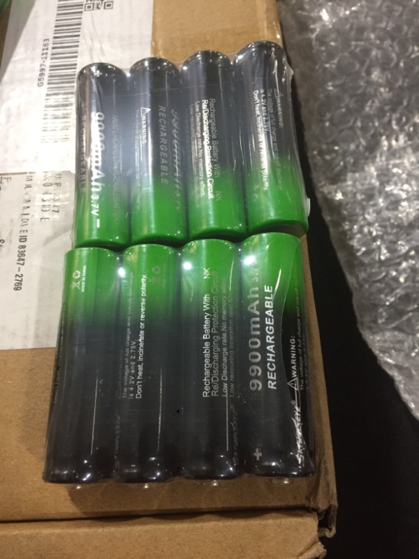 Photo 2 of 3.7V 9900mAh High Performance Rechargeable Batteries (8 Pack)
