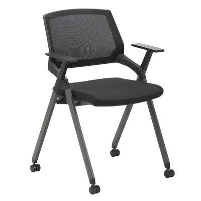 Photo 1 of Clatina Training Stackable Chair W/ CushionPlastic/Metal/Fabric in Black, Size 33.5 H X 23.8 W X 21.3 D in | Wayfair Pizarro
