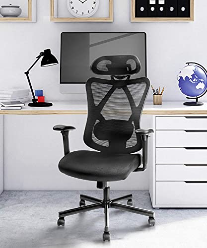 Photo 1 of CLATINA Ergonomic Mesh Office Chair High Back Computer Desk Chair with Adjustable Head Arm Rest and Lumbar Support Executive Task Chair for Home Office
