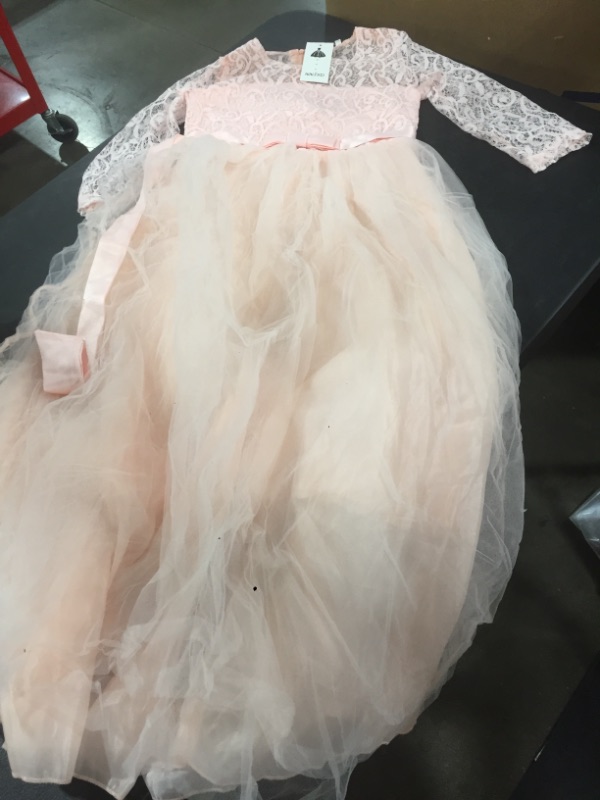 Photo 1 of NNJXD Little Girl's Pink Dress, Size 160 