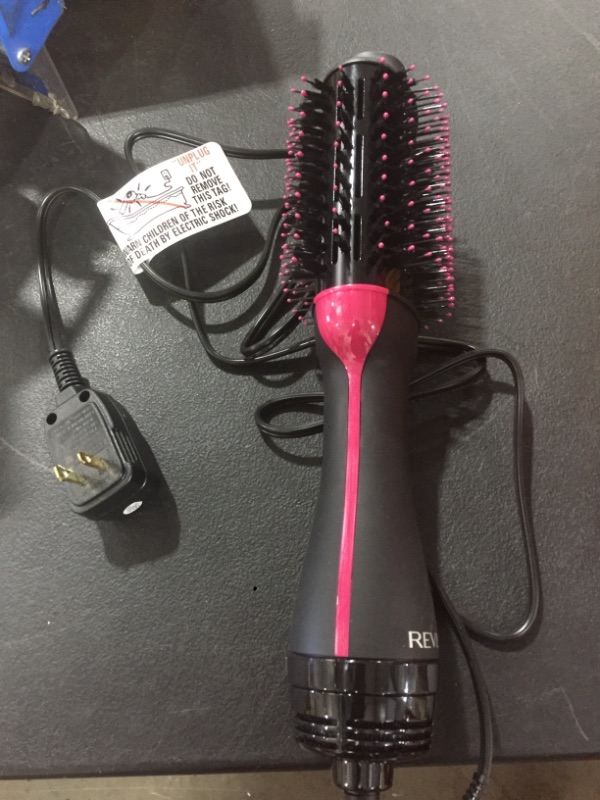 Photo 2 of REVLON One-Step Volumizer Original 1.0 Hair Dryer and Hot Air Brush, Black
