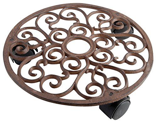 Photo 1 of Esschert Design Outdoor Planters Antique - Cast Iron Plant Trolley
