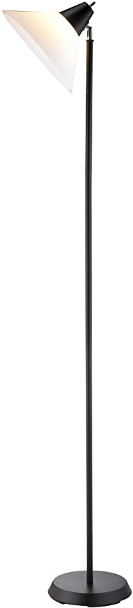Photo 1 of Adesso Home 3677-01 Transitional One Light Floor Lamp from Swivel Collection in Black Finish, Table
