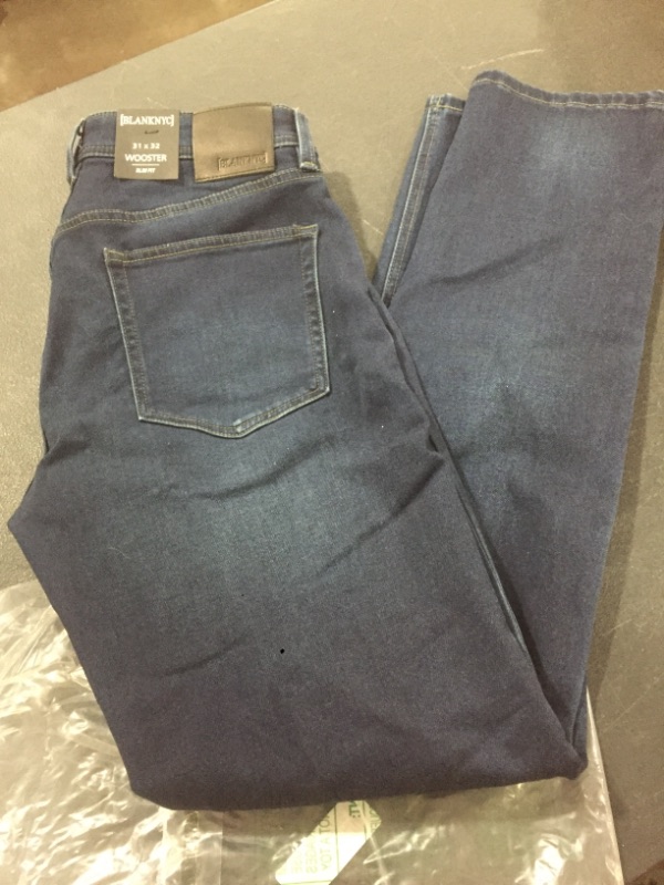 Photo 2 of BlankNYC Wooster Jeans Men's Size 31x32 Slim Fit Denim Dark Blue Wash Blank NYC
