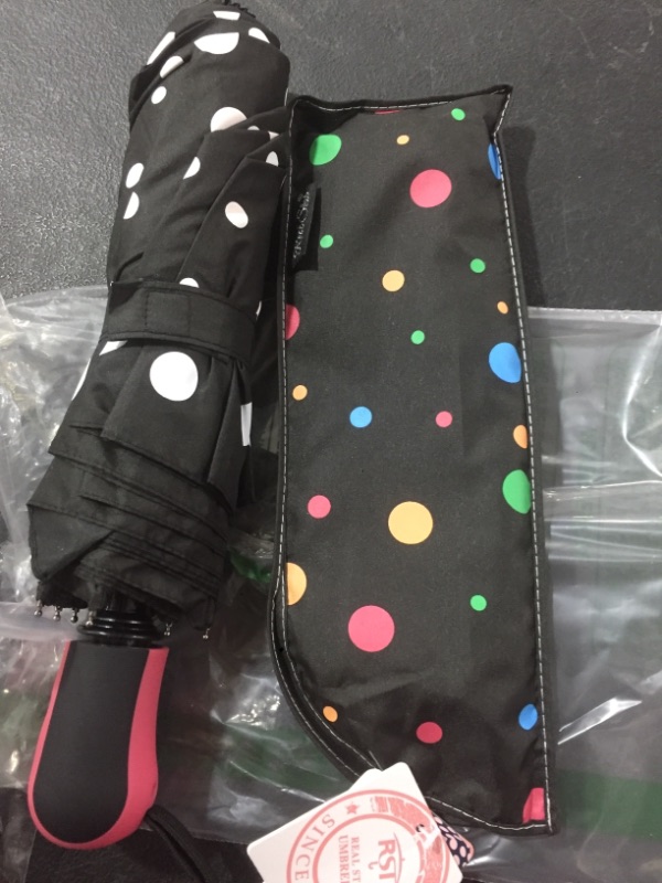 Photo 2 of Color Changing Umbrella With Cute Polka Dots Pattern Automatic Open Close Button Portable Light Weight Windproof Good Gift for her B11997 (Color will be Randomly selected)
